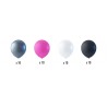 Ballonger 40-pack Silver, Vit, Svart och Rosa 30 cm (12 tum) Ballonger 40-pack Silver, Vit, Svart och Rosa 30 cm (12 tum) - 2