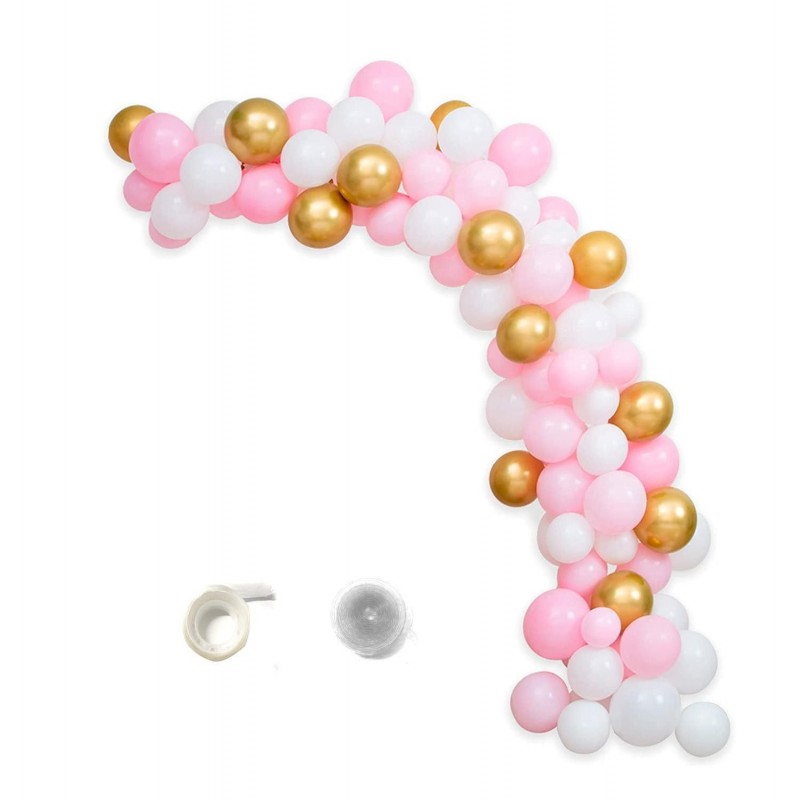 Ballongbåge Rosa & Guld