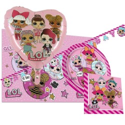 LOL Kalas Tema Surprise Glitterati - LOL Kalaspaket Festtema Dekorationer till Barnkalas Födelsedag  - 1