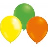 Ballonger mix 24-pack Grön, Gul och Orange  - Latexballonger, grön, gul och orange  Sassier.se