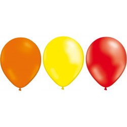 Ballonger mix 24-pack Gul, Orange och Röd - Köp ballonger till din fest  Sassier.se