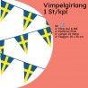 Flaggirlang Vimpelgirlang Vimpel Sverige 10 meter Gul och Blå - Flaggirlang Vimpelgirlang Svenska Flaggan Sassier.Party