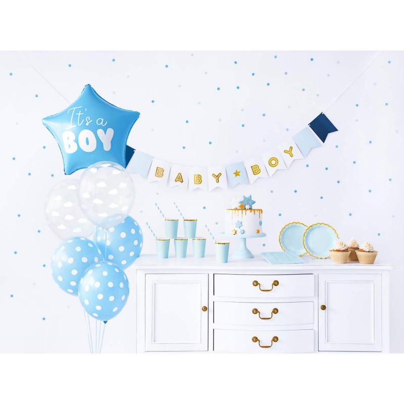 Baby Shower Set med Dekorationer | It´s a Boy!  - Babyshower It´s a Boy Gender Reveal kalas Sassier.Party