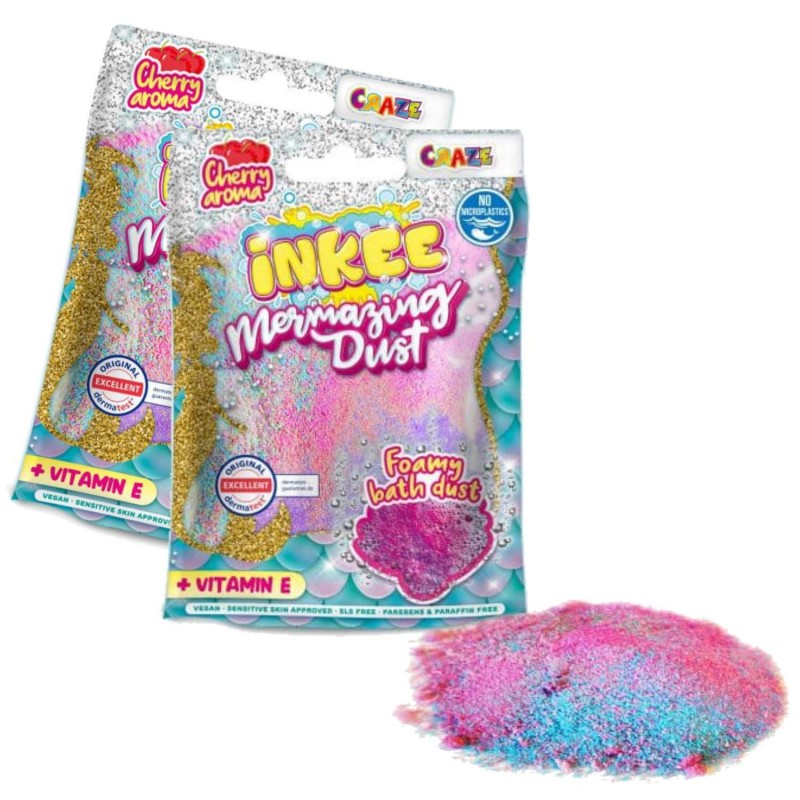 Badbomber – Skäm Bort Dig Själv med Avkopplande och Färgglada Badrutiner! - Förtrollande Mermazing Dust - Badskum - 3