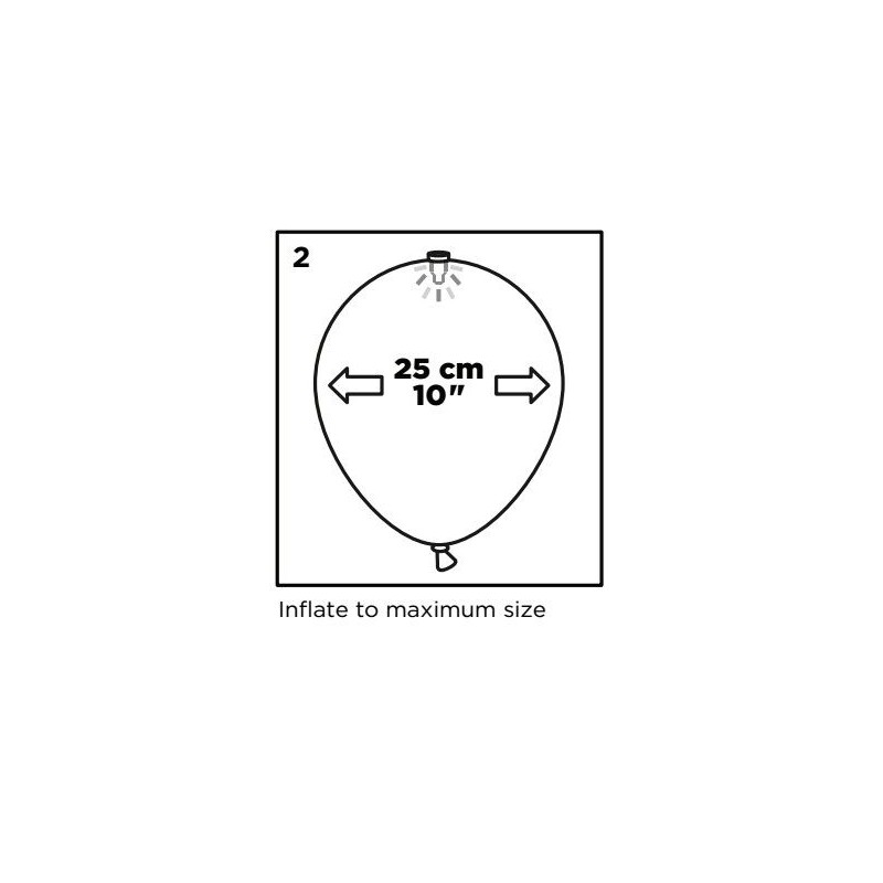 LED-ballonger – Storlek