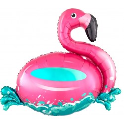 Midsommar - Pynt & Dekorationer - Floating Flamingo | Folieballong flytande Flamingo - 1
