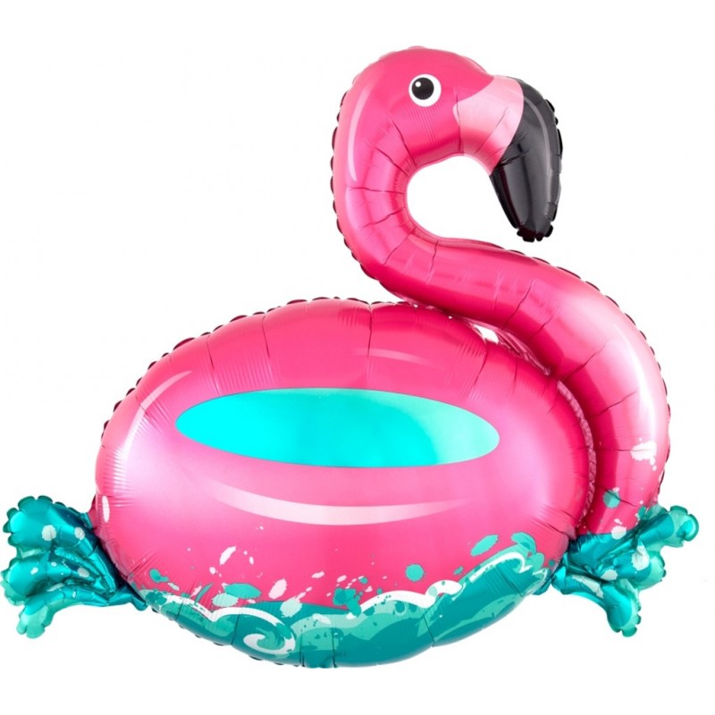 Floating Flamingo | Folieballong flytande Flamingo - Floating Flamingo Folieballong! | Sassier.se