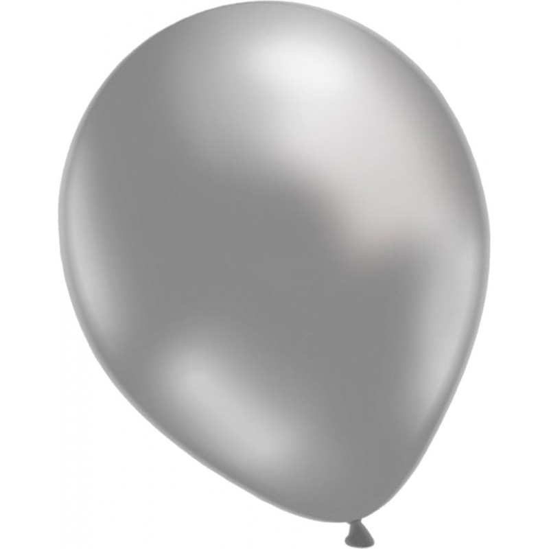 Ballonger Silver & Ljusrosa Metallic - Premium Latexmaterial för Söta, Trendiga och Lyxiga Evenemang - Köp 12-pack ballonger Sil