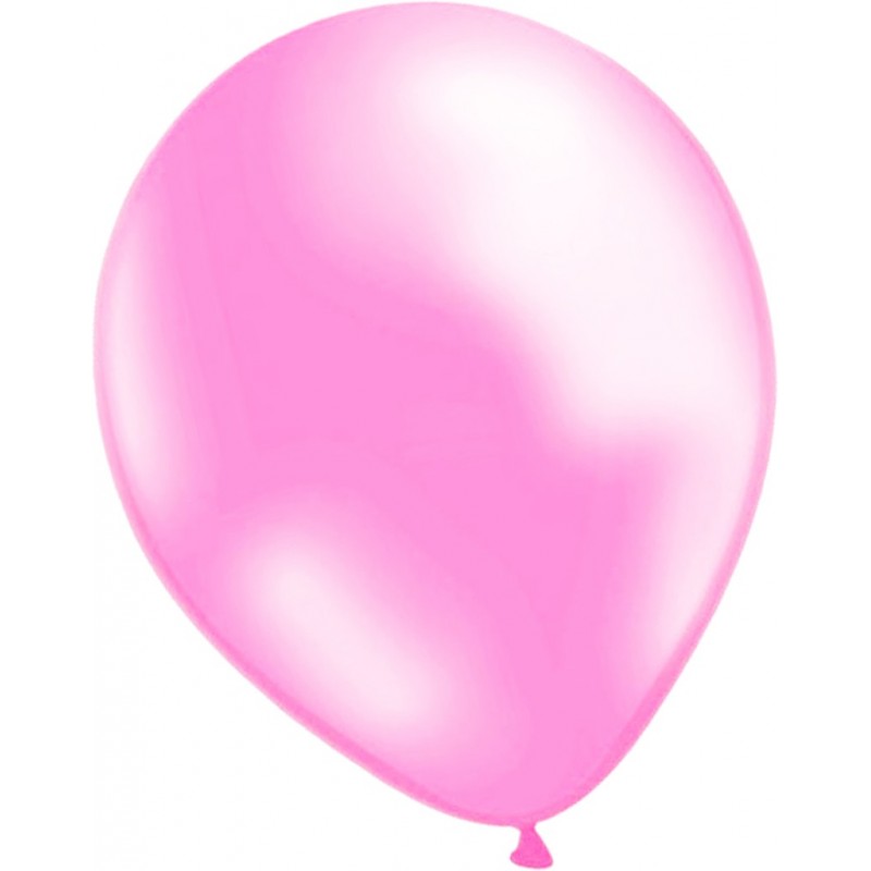 Ballonger Silver & Ljusrosa Metallic - Premium Latexmaterial för Söta, Trendiga och Lyxiga Evenemang - Köp 12-pack ballonger Sil