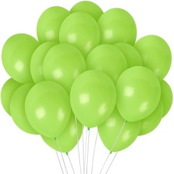 Gröna Ballonger Latex Fest Födelsedag - Limegröna Helium Festballonger för Bröllop, Födelsedag, Examen och Baby shower - 