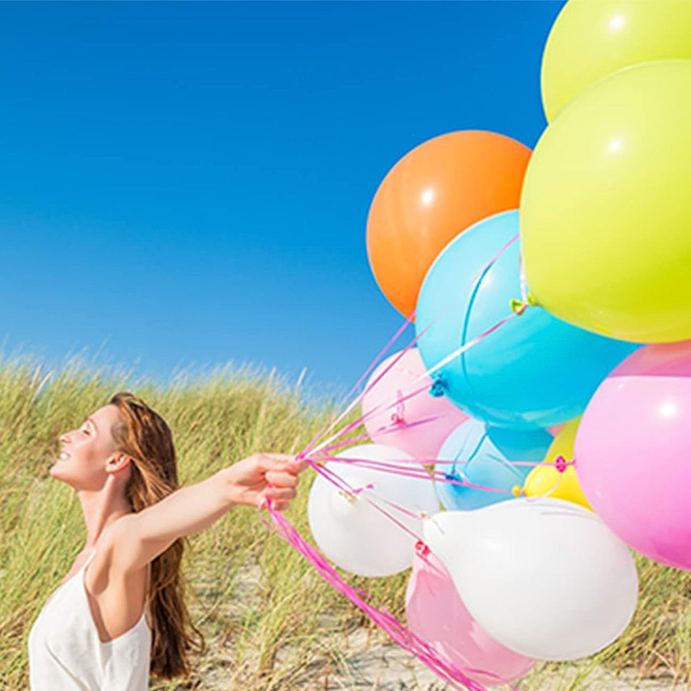 Latexballonger – Färgstarka Val för Alla Dina Festdekorationer - Ballonger Blandade Färger 25-pack - Regnbågsballonger för Födel