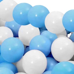 Ballonger Premium Mix Blå och Vit 24-pack Födelsedag Party Fest - 