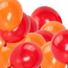 Ballonger 24-pack - 12 orange och 12 röda - Vackra ballonger i rött och orange | Sassier.se