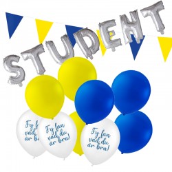 Studentfest Dekorationspaket - Ballonger