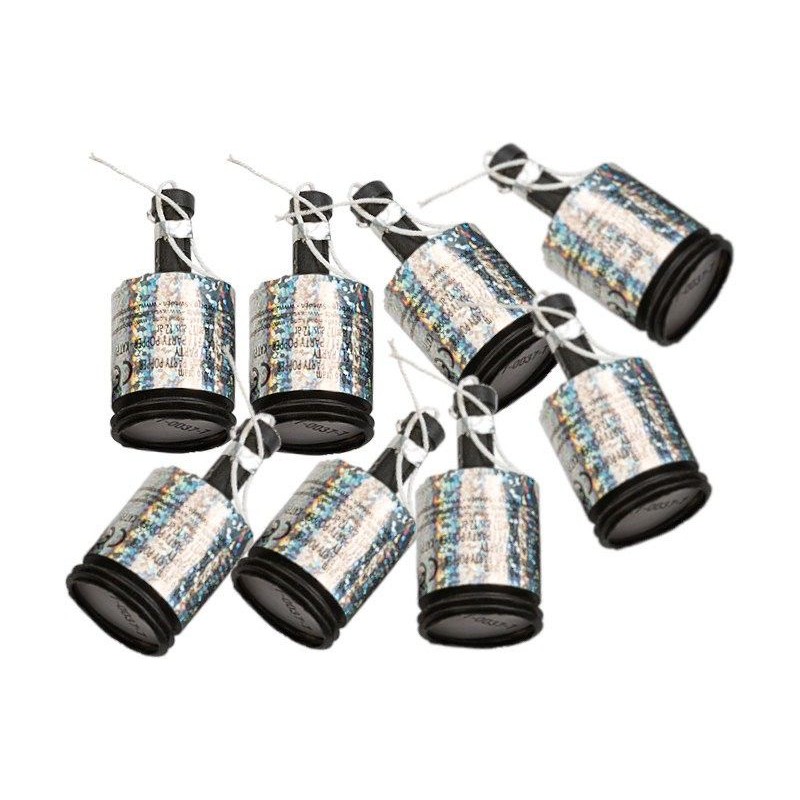 Party Poppers Silver 8-pack