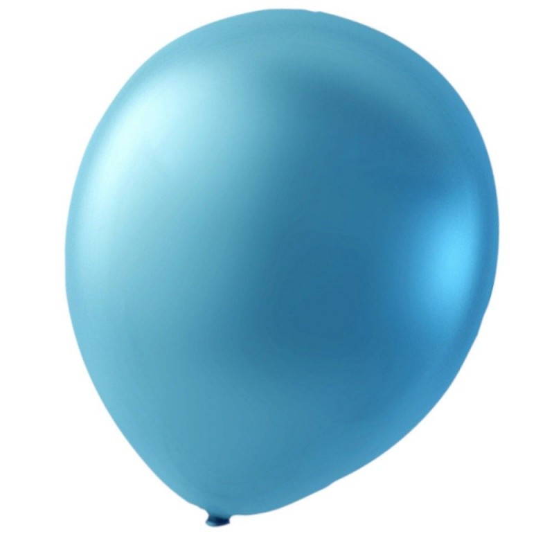 Sassier ballonger latex ljusblå metallic 24-pack Sassier ballonger latex ljusblå metallic 24-pack - 1