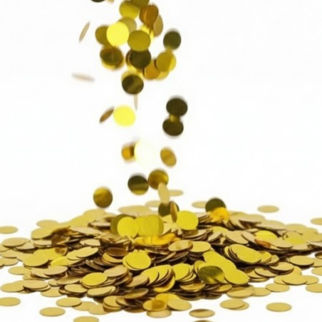 Konfetti – Skapa Festlig Stämning med Färgglada Detaljer! - Glittrande Guldfärgad Bordskonfetti 30g - 1