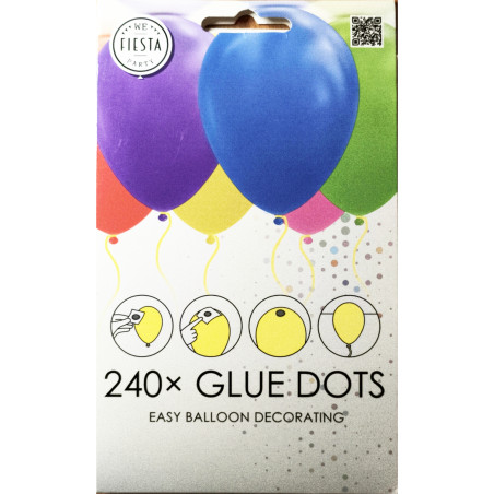 Limprickar Glue Dots 240 prickar, perfekt för att fästa och dekorera utan kladd.