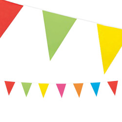 Vimpelgirlang – Flerfärgad 3 meter lång