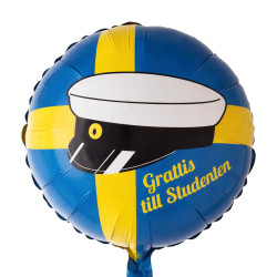 Studenrballong Gul & Blå Helium/Luft