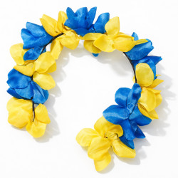 Sverigediadem med Blågula Blommor för fest och dekoration 1