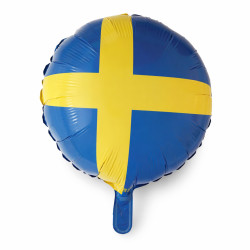 Folieballong Svenska Flaggan 46 cm för fest och dekoration 2