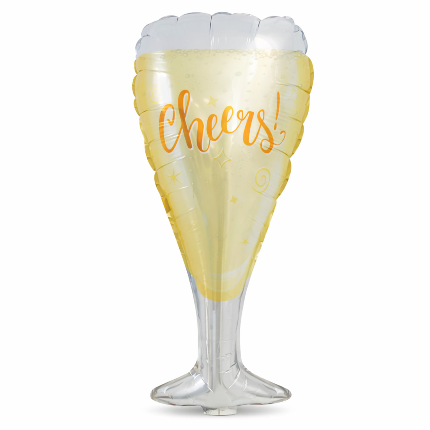 Folieballong Champagne Vinglas för fest och dekoration 1