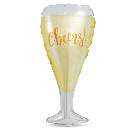 Folieballong Champagne Vinglas för fest och dekoration 1