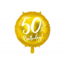 Folieballong Guld 50 år | 45 cm Folieballong Guld 50 år | 45 cm - 1