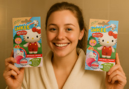 Emma testar: Hello Kitty-badbomb med samlarfigur – rosa badglädje för barn